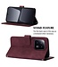YB Wine Rood Portemonnee Bookcase Hoesje met Koord voor de Xiaomi 13