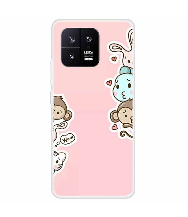 SoFetch  Valbestendig Dierens TPU Hoesje voor de Xiaomi 13