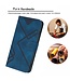 SoFetch Saffierblauw Lijnen Bookcase Hoesje met Polsbandje voor de Xiaomi 13