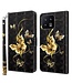 SoFetch  Gouden Vlinders Bookcase Hoesje met Polsbandje voor de Xiaomi 13