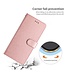 SoFetch Rozegoud Zijde Bookcase Hoesje voor de Samsung Galaxy S24