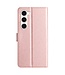 SoFetch Rozegoud Zijde Bookcase Hoesje voor de Samsung Galaxy S24