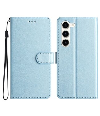 SoFetch Blauw Zijde Bookcase Hoesje Samsung Galaxy S24