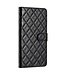 SoFetch Zwart Ruiten Bookcase Hoesje voor de Samsung Galaxy S24