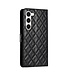 SoFetch Zwart Ruiten Bookcase Hoesje voor de Samsung Galaxy S24