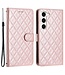 SoFetch Rozegoud Ruiten Bookcase Hoesje voor de Samsung Galaxy S24