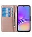 SoFetch Rozegoud Valbestendig Bookcase Hoesje voor de Samsung Galaxy S24