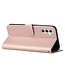 SoFetch Rozegoud Valbestendig Bookcase Hoesje voor de Samsung Galaxy S24