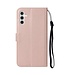 SoFetch Rozegoud Valbestendig Bookcase Hoesje voor de Samsung Galaxy S24