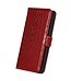 SoFetch Rood Krokodillen Bookcase Hoesje voor de Samsung Galaxy S24