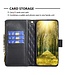 Binfen Color Zwart Portemonnee Bookcase Hoesje voor de Samsung Galaxy S24