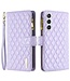 Binfen Color Paars Portemonnee Bookcase Hoesje voor de Samsung Galaxy S24