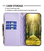 Binfen Color Paars Portemonnee Bookcase Hoesje voor de Samsung Galaxy S24