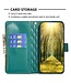 Binfen Color Groen Portemonnee Bookcase Hoesje voor de Samsung Galaxy S24