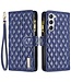 Binfen Color Blauw Portemonnee Bookcase Hoesje voor de Samsung Galaxy S24