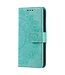 SoFetch Cyaan Mandala Bookcase Hoesje voor de Samsung Galaxy S24