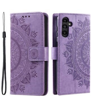 SoFetch Paars Mandala Bookcase Hoesje Samsung Galaxy S24