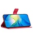 SoFetch Rood Bloemen Bookcase Hoesje voor de Samsung Galaxy S24