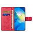 SoFetch Rood Bloemen Bookcase Hoesje voor de Samsung Galaxy S24