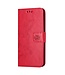 SoFetch Rood Bloemen Bookcase Hoesje voor de Samsung Galaxy S24