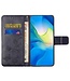 SoFetch Donkerpaars Bloemen Bookcase Hoesje voor de Samsung Galaxy S24