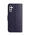 SoFetch Donkerpaars Bloemen Bookcase Hoesje voor de Samsung Galaxy S24