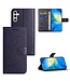 SoFetch Donkerpaars Bloemen Bookcase Hoesje voor de Samsung Galaxy S24