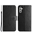 SoFetch Zwart Bloemen Bookcase Hoesje voor de Samsung Galaxy S24
