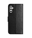 SoFetch Zwart Bloemen Bookcase Hoesje voor de Samsung Galaxy S24