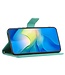 SoFetch Cyaan Bloemen Bookcase Hoesje voor de Samsung Galaxy S24