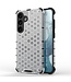 SoFetch Grijs Honingraat Hybride Hoesje voor de Samsung Galaxy S24