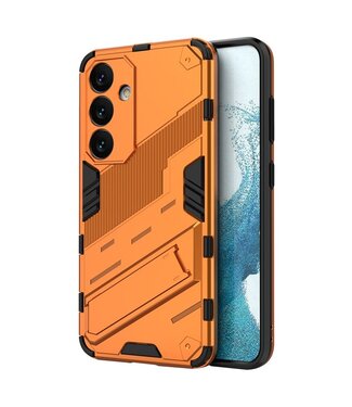 SoFetch Oranje Houder Modern Hybride Hoesje Samsung Galaxy S24