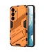 SoFetch Oranje Houder Modern Hybride Hoesje voor de Samsung Galaxy S24