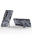 SoFetch Donkerblauw Houder Modern Hybride Hoesje voor de Samsung Galaxy S24