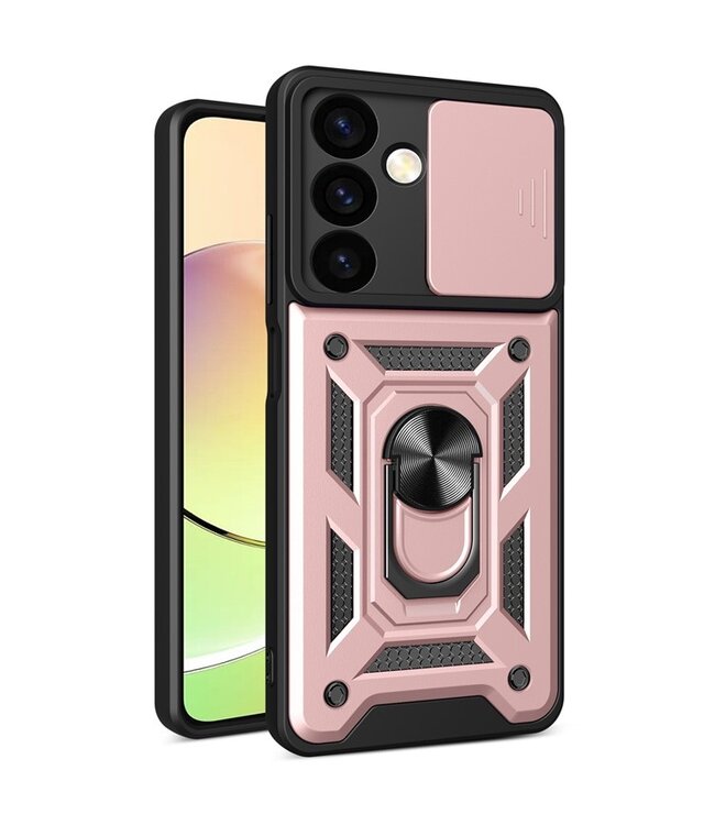 SoFetch Rozegoud Lensbescherming Hybride Hoesje voor de Samsung Galaxy S24