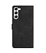 SoFetch Zwart Stijlvol Bookcase Hoesje voor de Samsung Galaxy S24