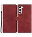 SoFetch Rood Stijlvol Bookcase Hoesje voor de Samsung Galaxy S24