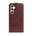 SoFetch Bruin Flipcase Hoesje voor de Samsung Galaxy S24