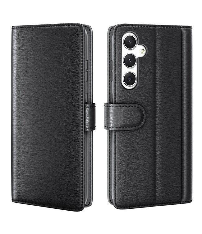 SoFetch Zwart Elegant Bookcase Hoesje voor de Samsung Galaxy S24