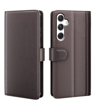SoFetch Bruin Elegant Bookcase Hoesje Samsung Galaxy S24