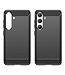 SoFetch Zwart Carbon TPU Hoesje voor de Samsung Galaxy S24