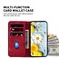 SoFetch Rood Bloemen Bookcase Hoesje voor de Samsung Galaxy S24