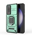SoFetch Groen Houder Hybride Hoesje voor de Samsung Galaxy S24