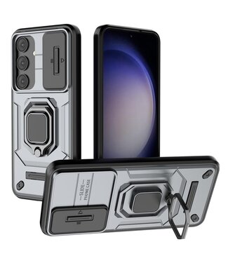 SoFetch Grijs Houder Hybride Hoesje Samsung Galaxy S24