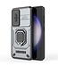 SoFetch Grijs Houder Hybride Hoesje voor de Samsung Galaxy S24