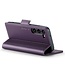 Paars RFID Pasjeshouder Bookcase Hoesje voor de Samsung Galaxy S24