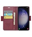 Rood RFID Pasjeshouder Bookcase Hoesje voor de Samsung Galaxy S24
