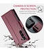 Rood RFID Pasjeshouder Bookcase Hoesje voor de Samsung Galaxy S24