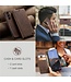 CaseMe Koffiebruin Pasjeshouder Bookcase Hoesje voor de Samsung Galaxy S24