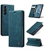 CaseMe Blauw Pasjeshouder Bookcase Hoesje voor de Samsung Galaxy S24